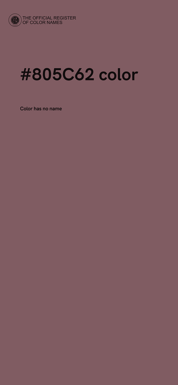 #805C62 color image
