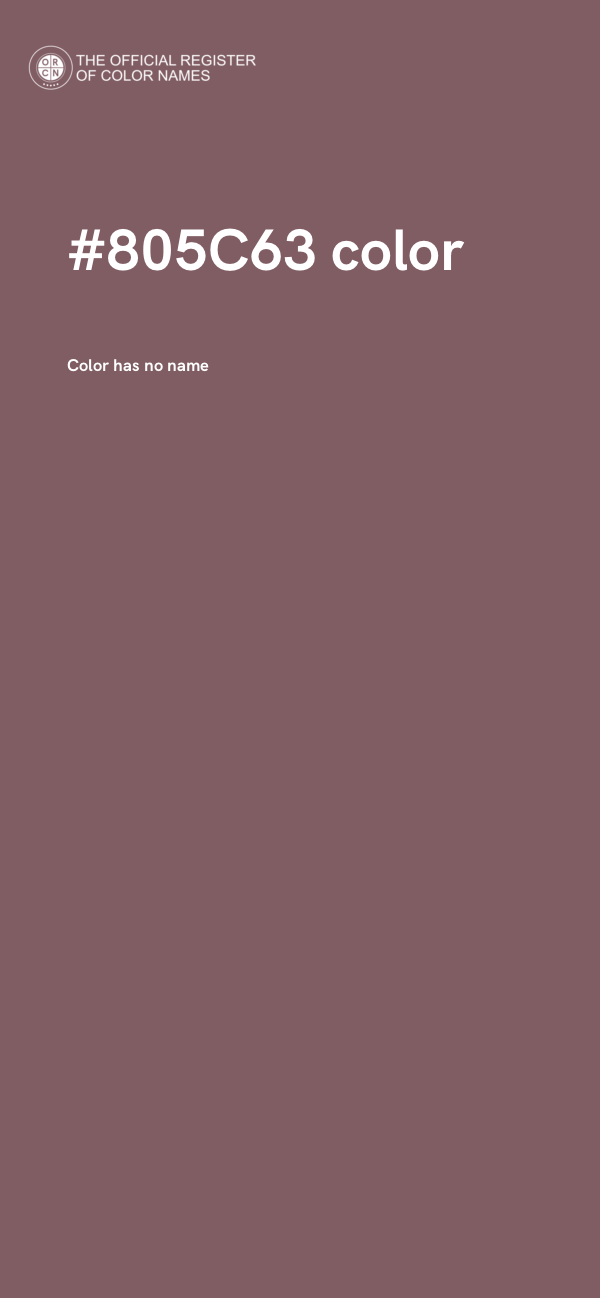 #805C63 color image