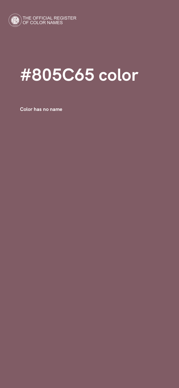 #805C65 color image