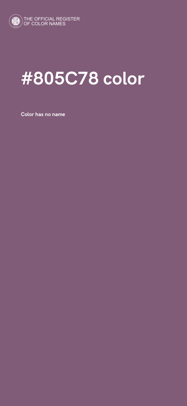 #805C78 color image