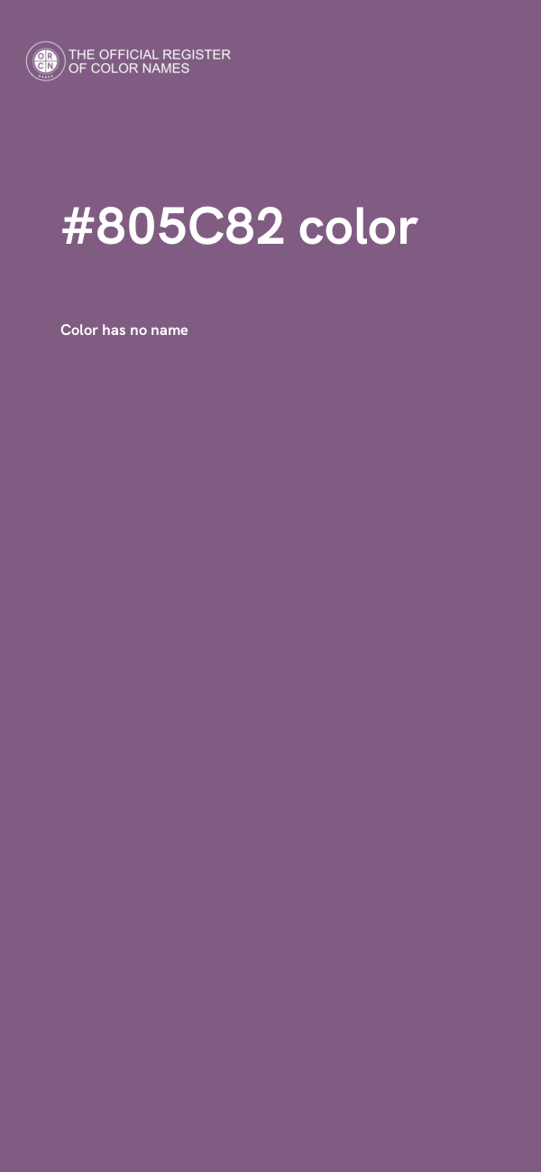 #805C82 color image