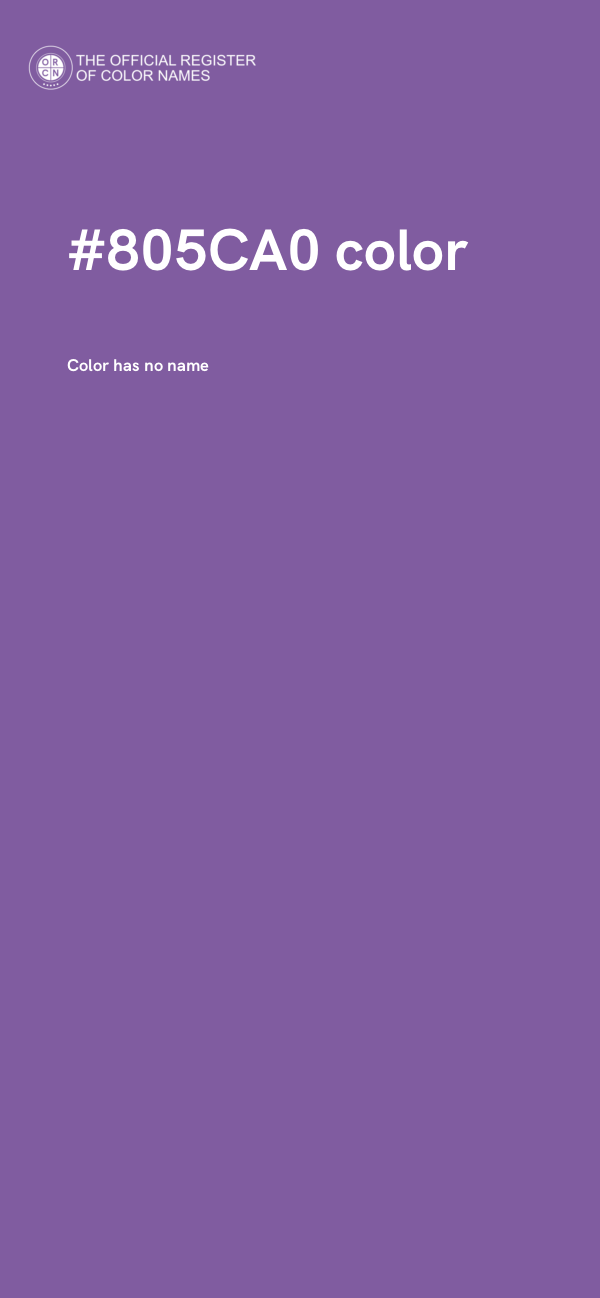 #805CA0 color image