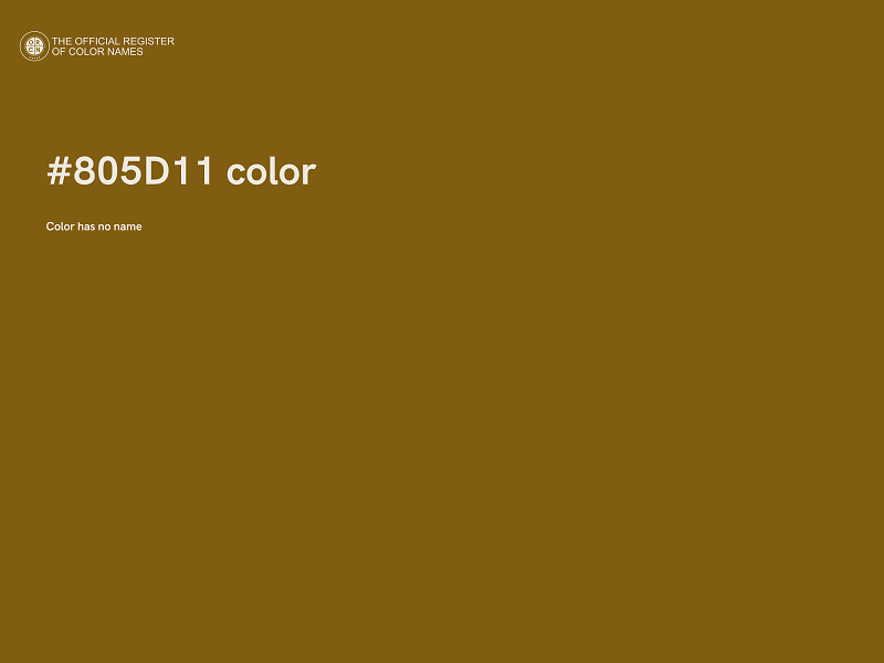 #805D11 color image