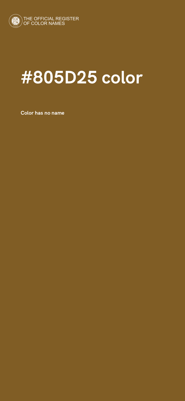 #805D25 color image