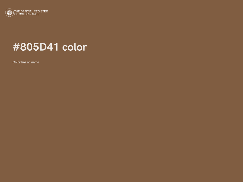 #805D41 color image