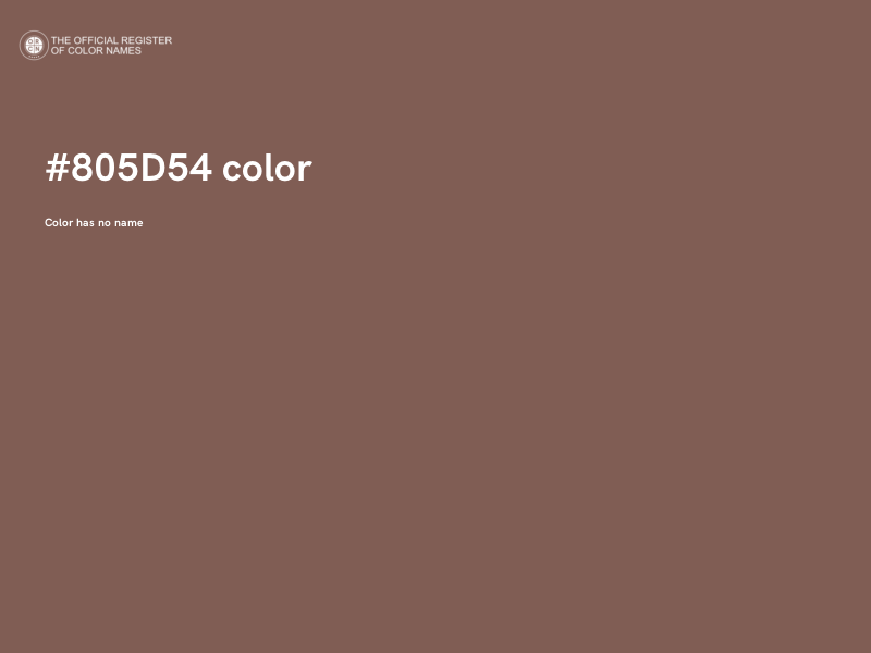 #805D54 color image