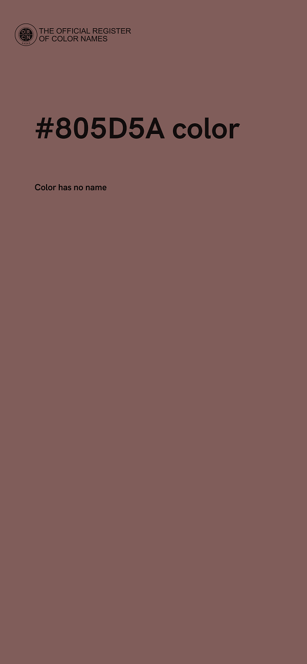 #805D5A color image