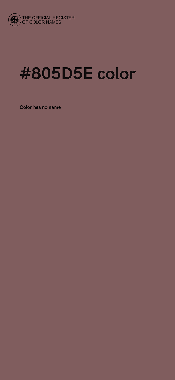 #805D5E color image