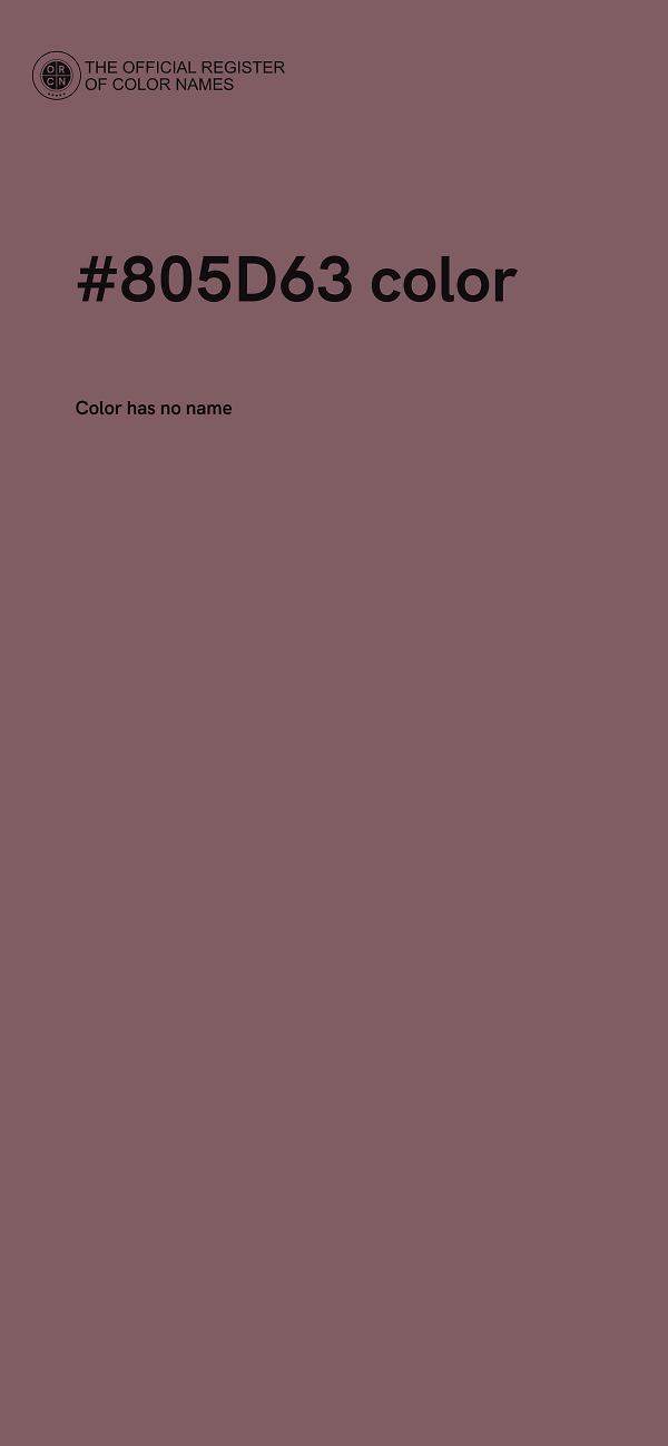 #805D63 color image