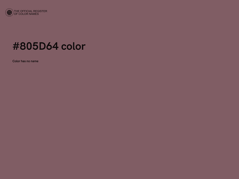 #805D64 color image