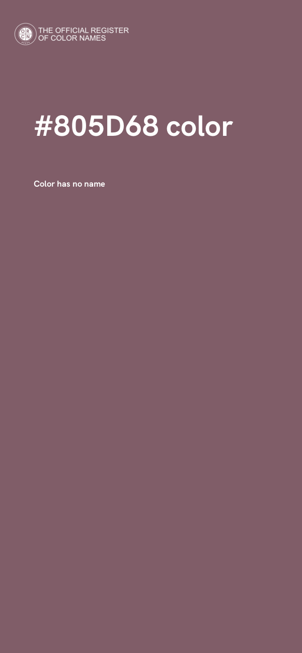 #805D68 color image
