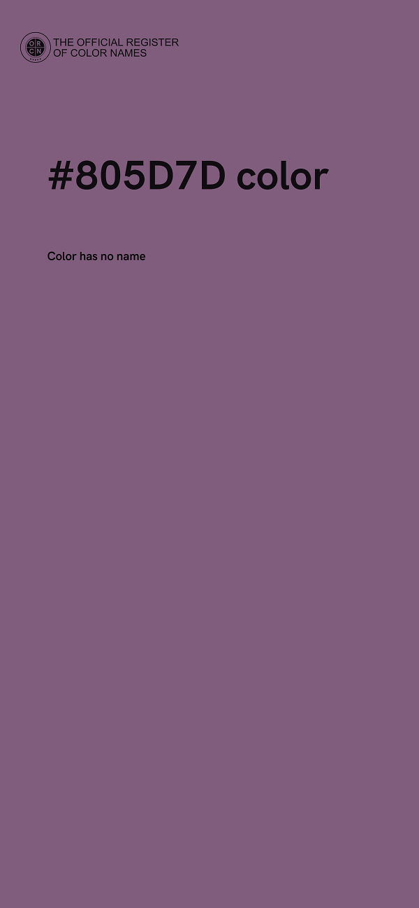 #805D7D color image