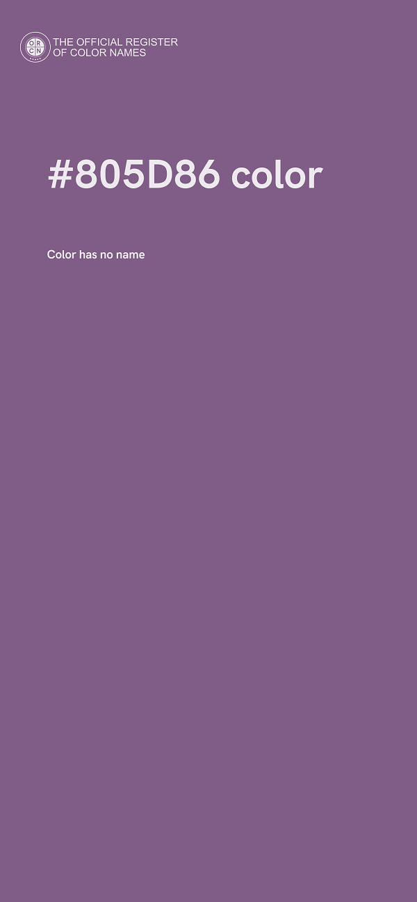 #805D86 color image