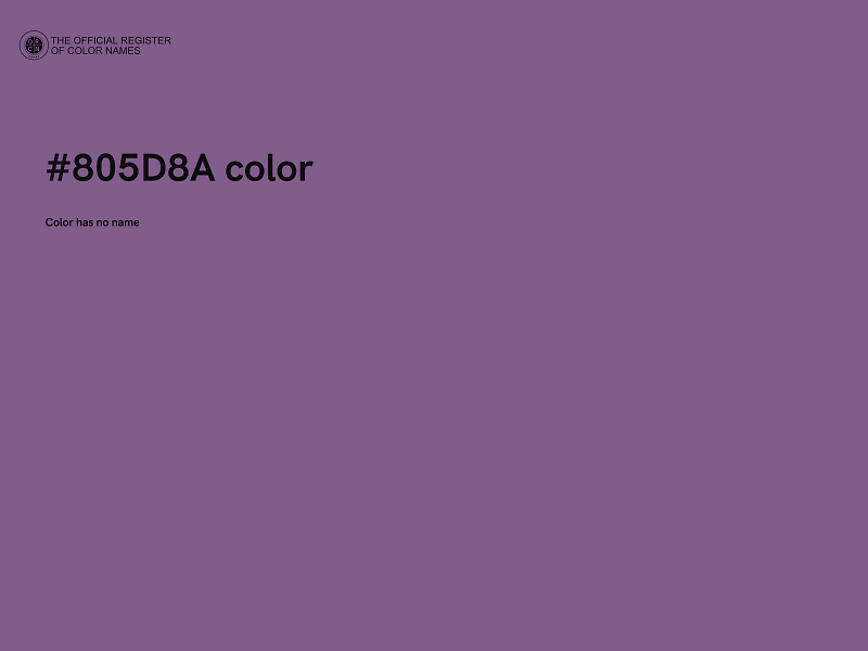 #805D8A color image