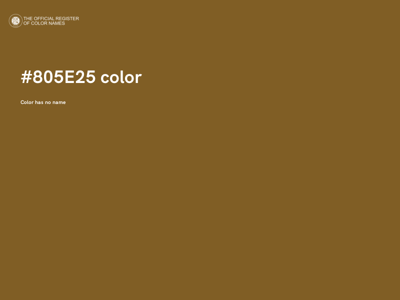 #805E25 color image