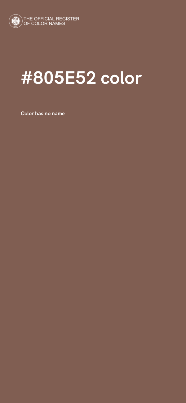 #805E52 color image
