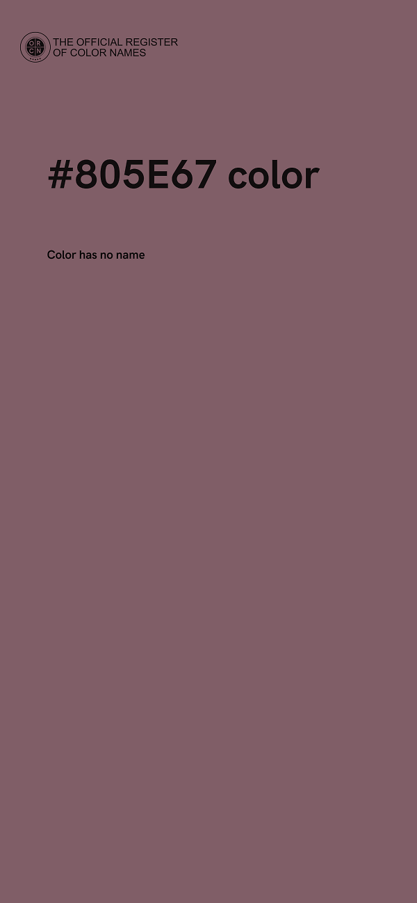 #805E67 color image