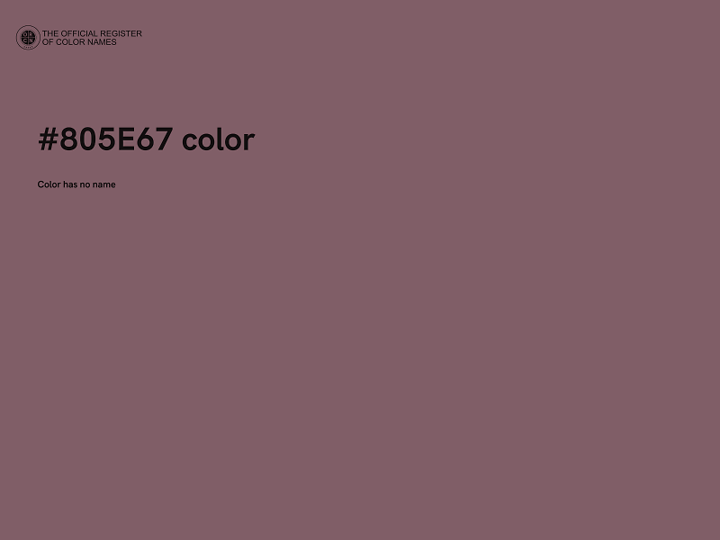 #805E67 color image