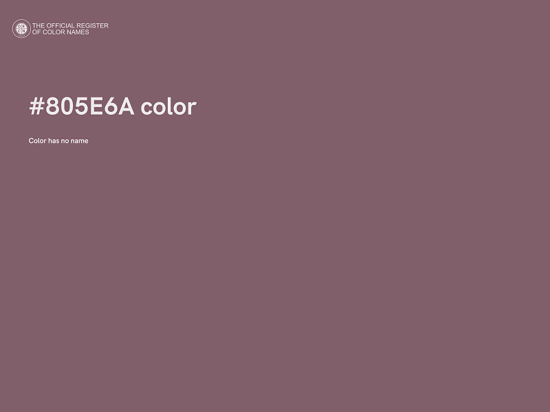 #805E6A color image