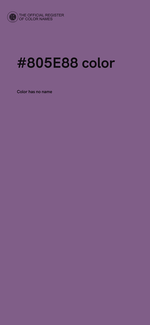 #805E88 color image