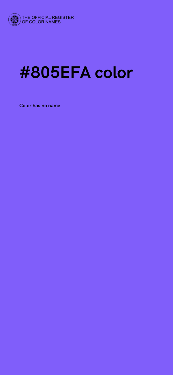 #805EFA color image