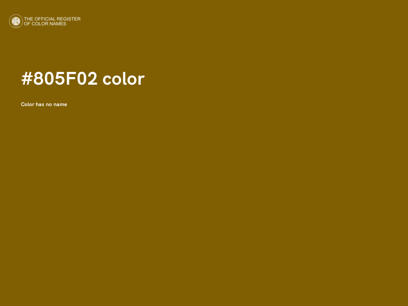 #805F02 color image