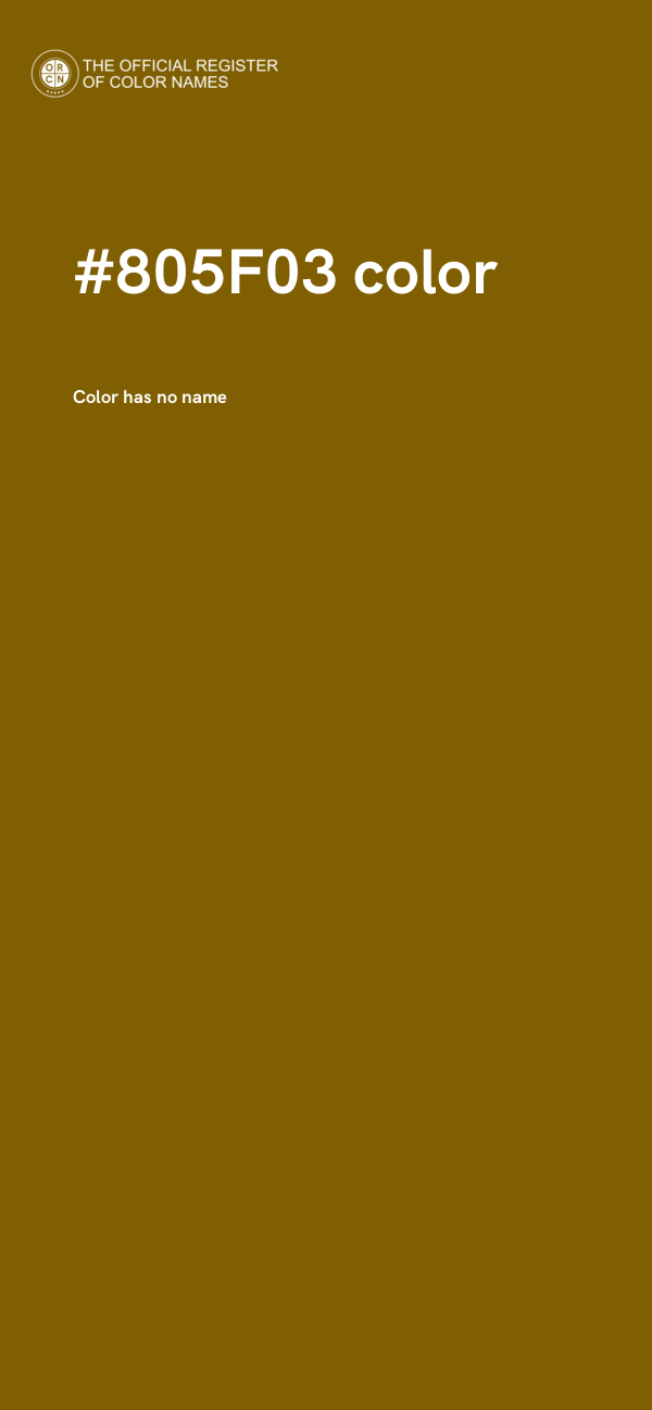 #805F03 color image
