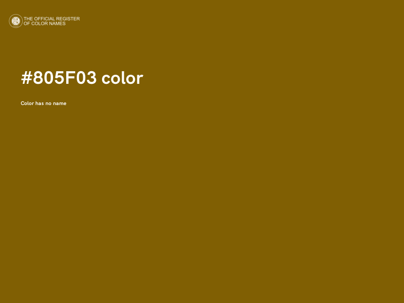 #805F03 color image