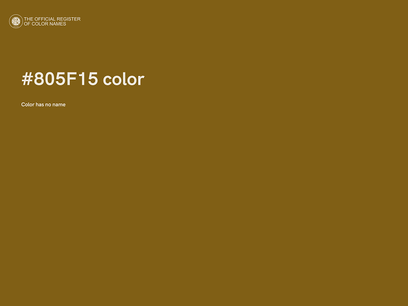 #805F15 color image