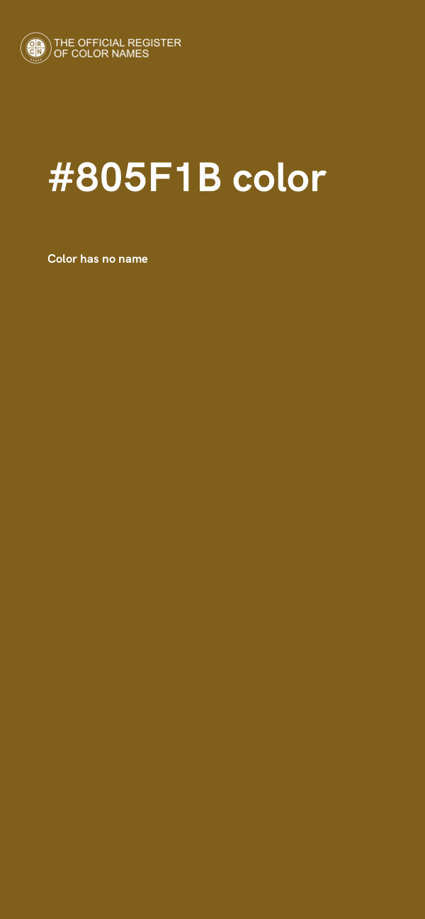 #805F1B color image