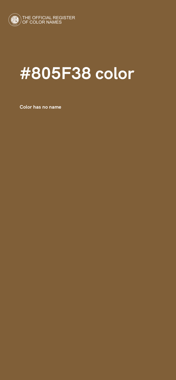 #805F38 color image