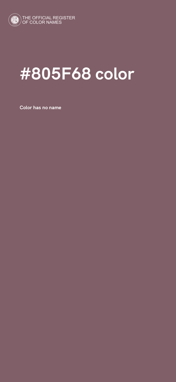 #805F68 color image
