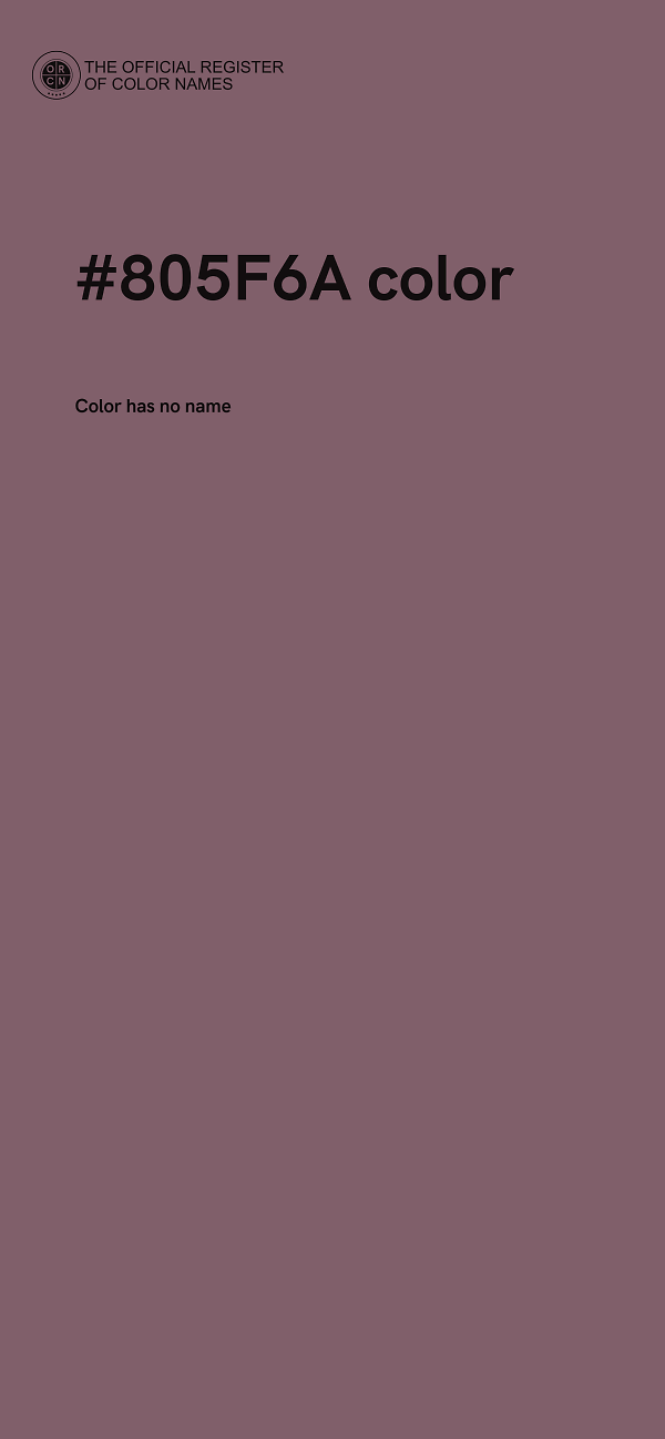 #805F6A color image