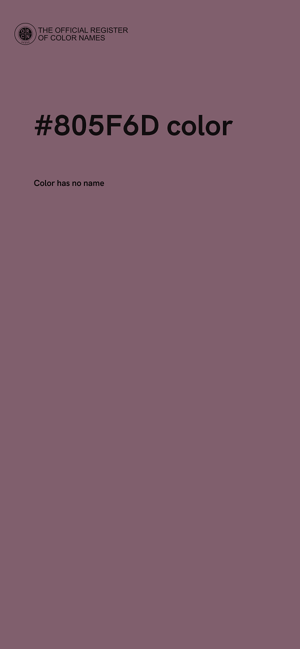 #805F6D color image