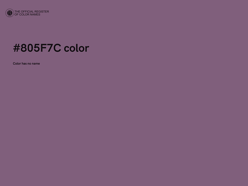 #805F7C color image