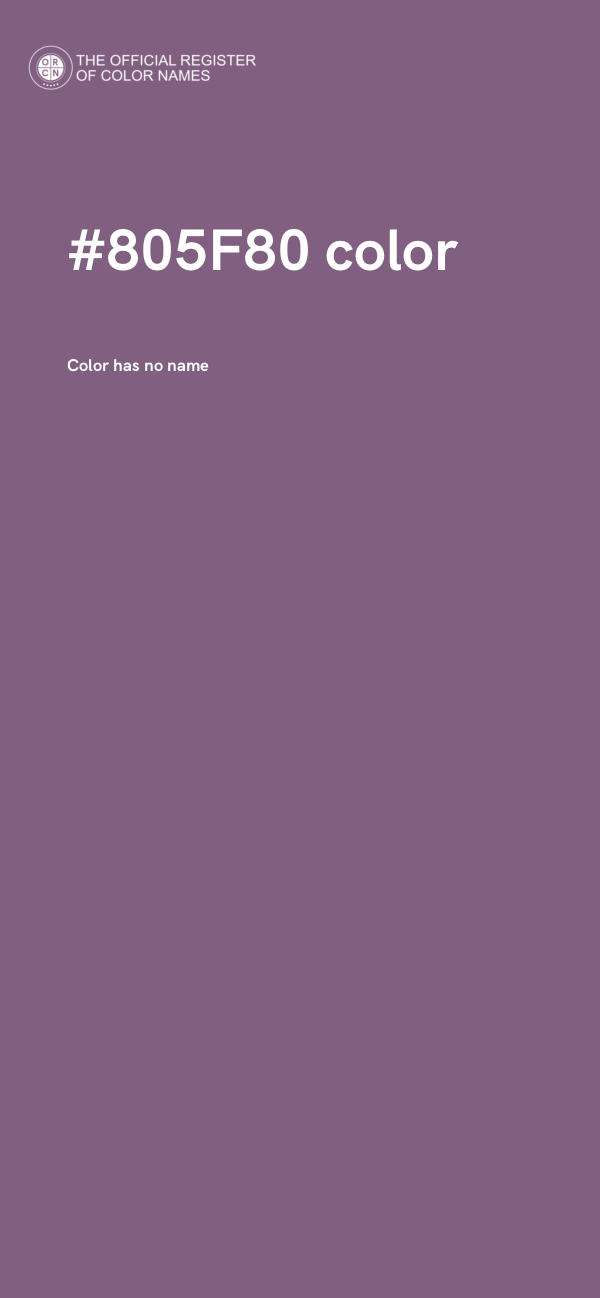 #805F80 color image