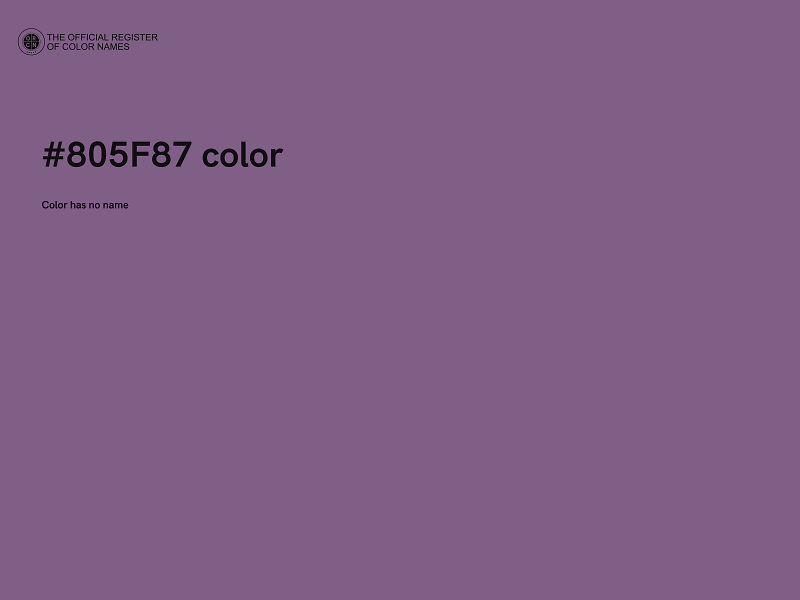 #805F87 color image