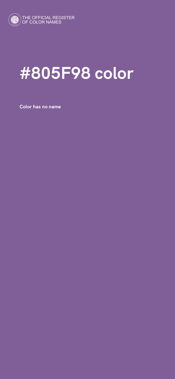 #805F98 color image