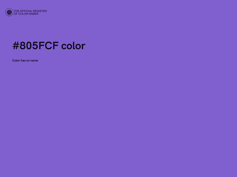 #805FCF color image