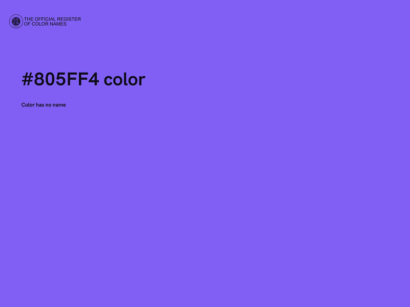 #805FF4 color image