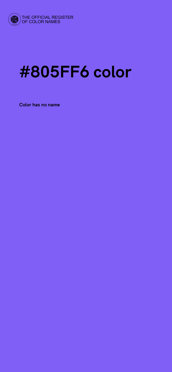 #805FF6 color image