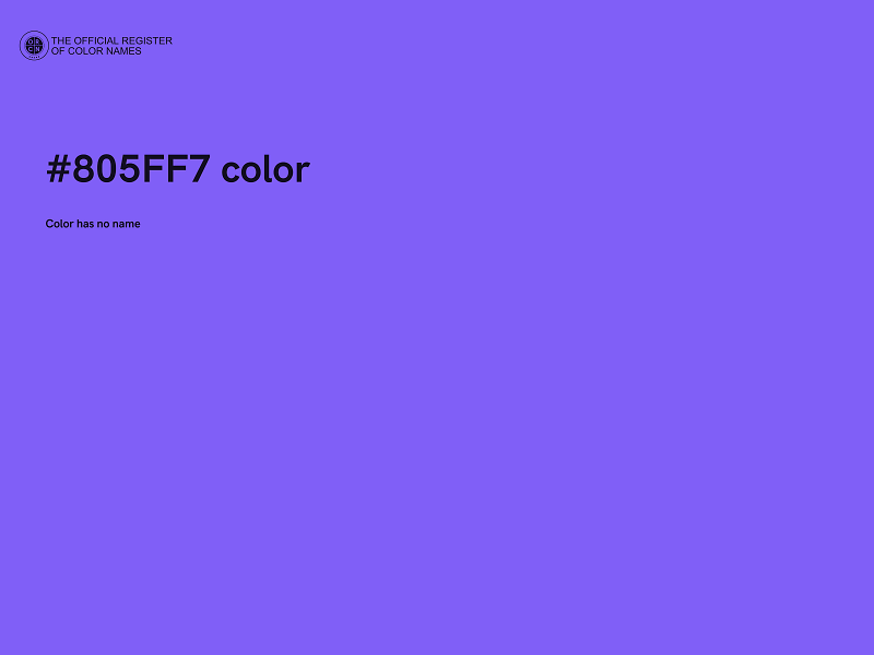 #805FF7 color image