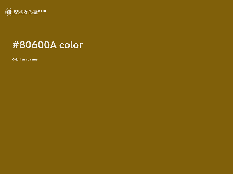 #80600A color image