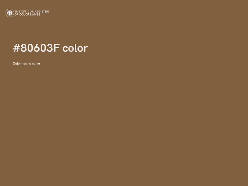 #80603F color image