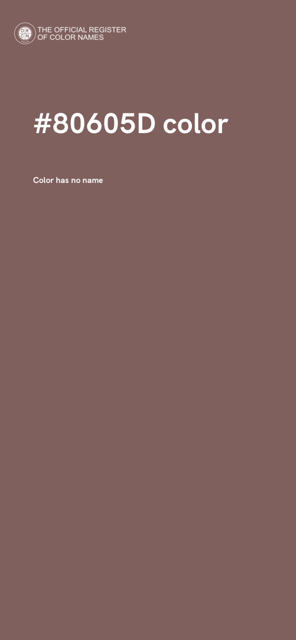 #80605D color image