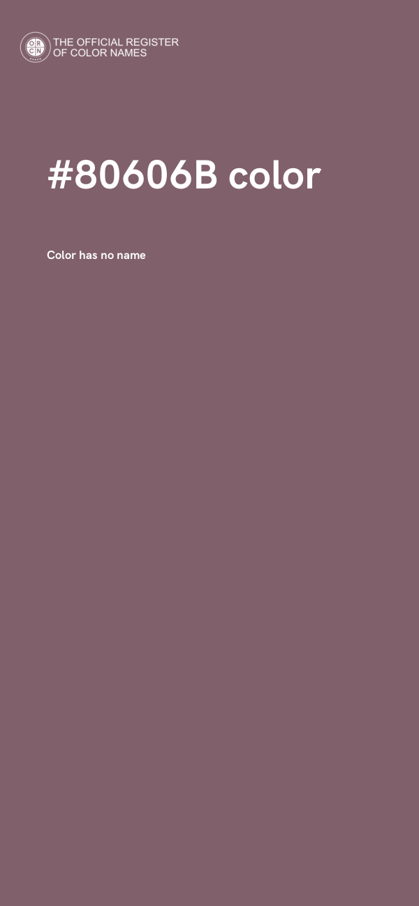 #80606B color image