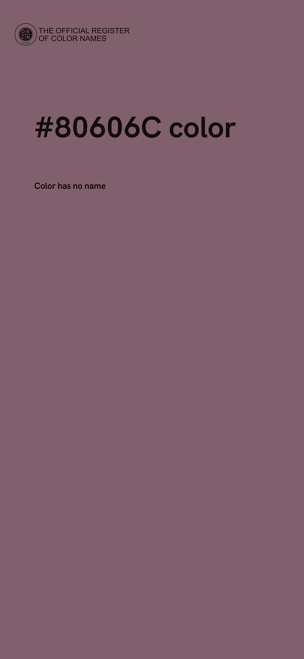 #80606C color image