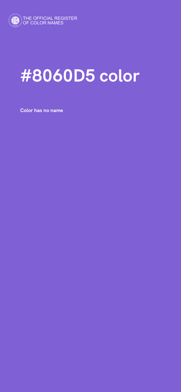 #8060D5 color image