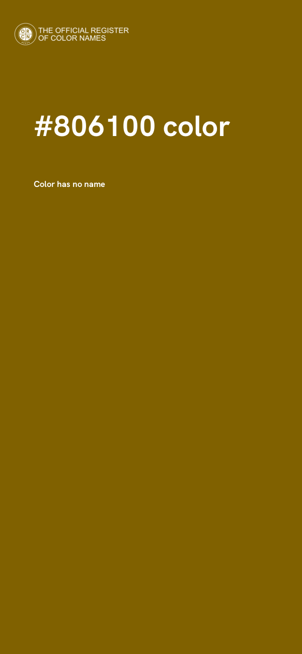 #806100 color image
