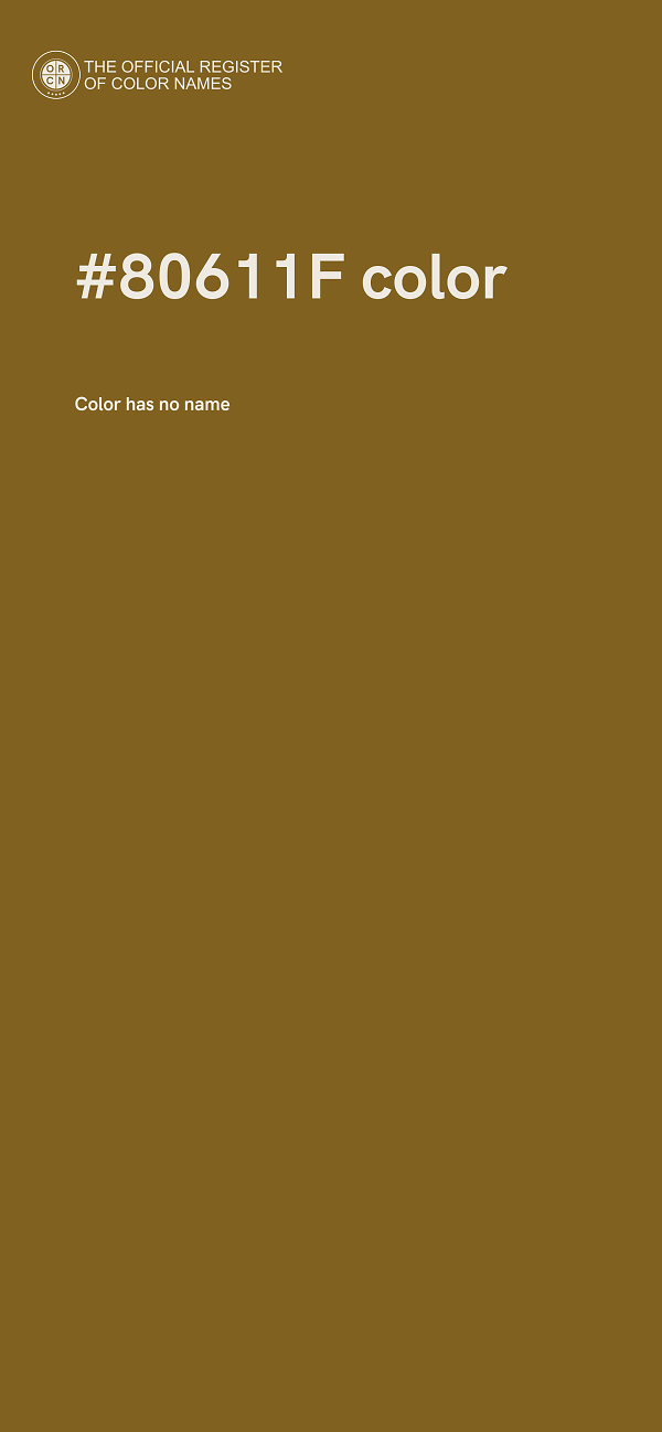 #80611F color image
